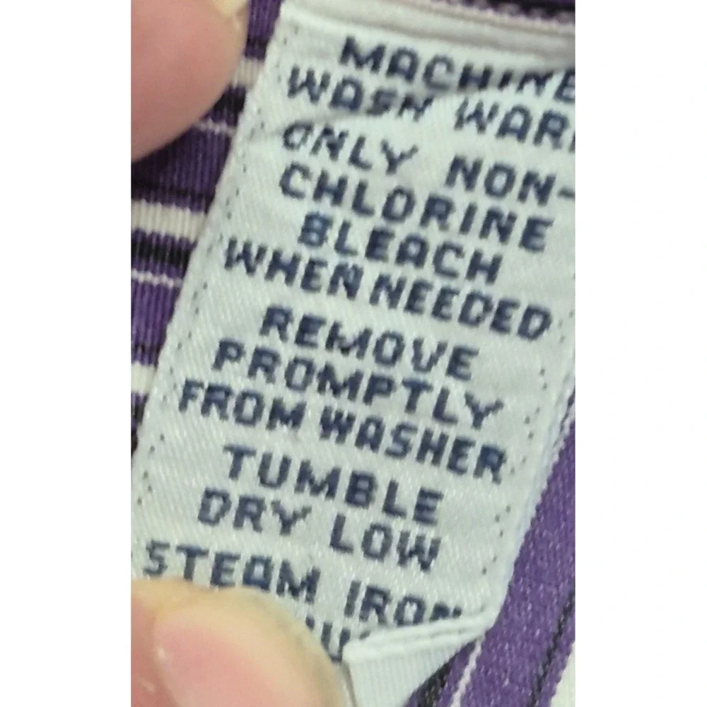 Polo Ralph Lauren Men's Micro Stripe Purple Dress Shirt Curham Classic 16 34/35‎